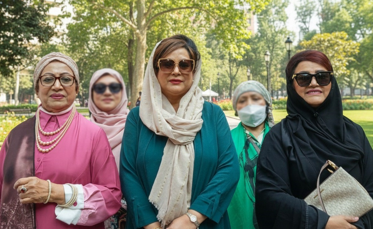 গুলশানে ভোট দিলেন সুচন্দা-ববিতা-চম্পা