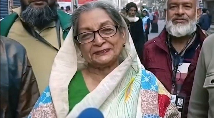 শান্তিতে ভোট দিতে পেরে খুশি: দিলারা জামান