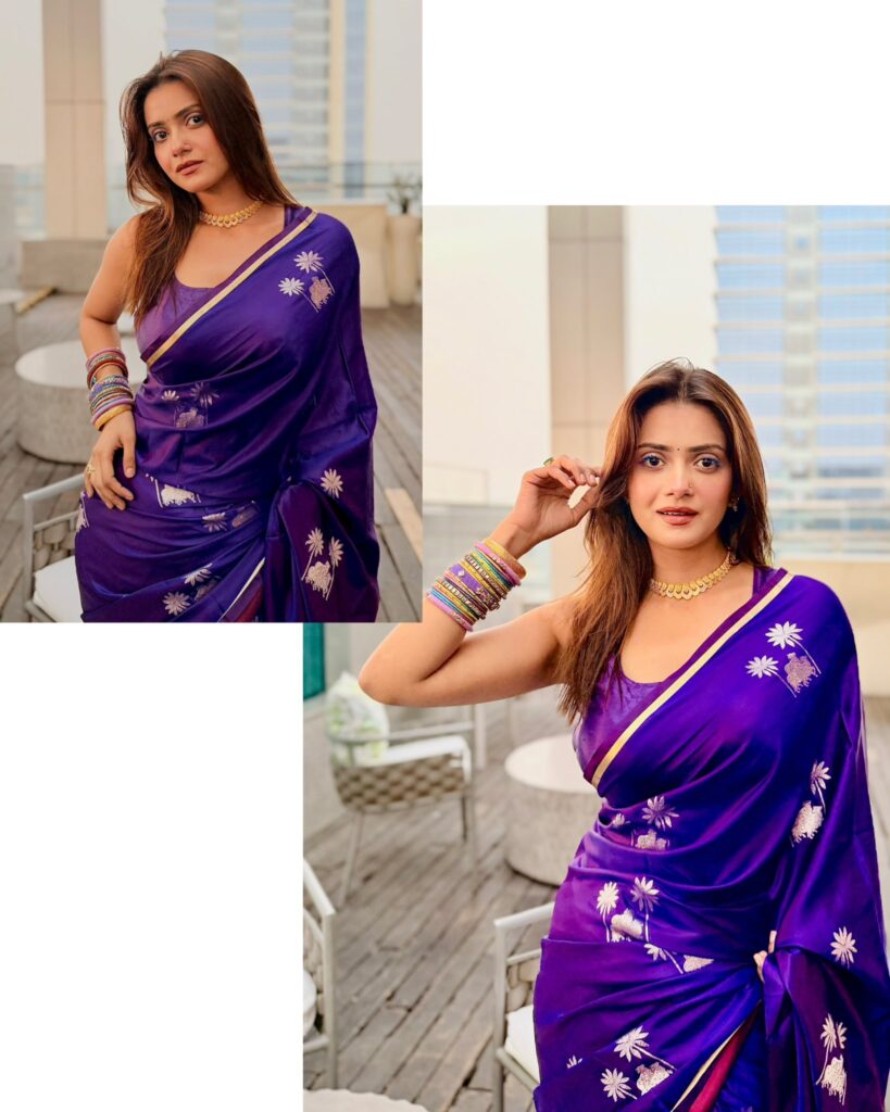 তানজিন তিশার স্নিগ্ধ সাজের