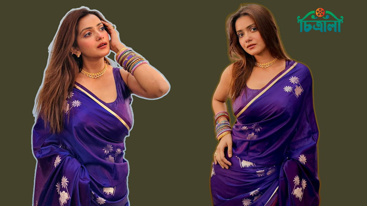 তানজিন তিশার স্নিগ্ধ সাজের অপরূপ ছবি