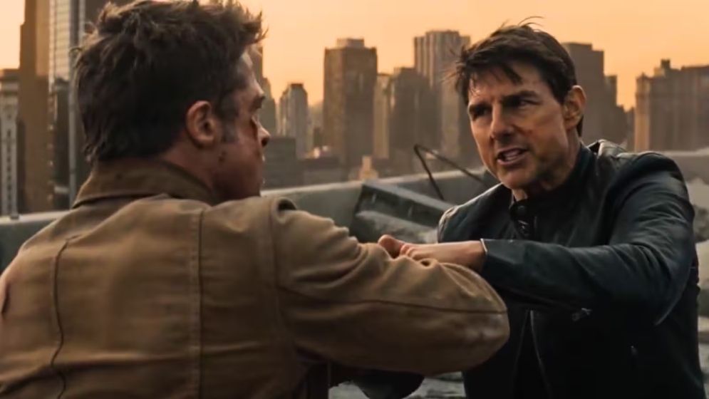 টম ক্রুজ ও ব্র্যাড পিটের লড়াই - আসল না সিনেমার দৃশ্য ?