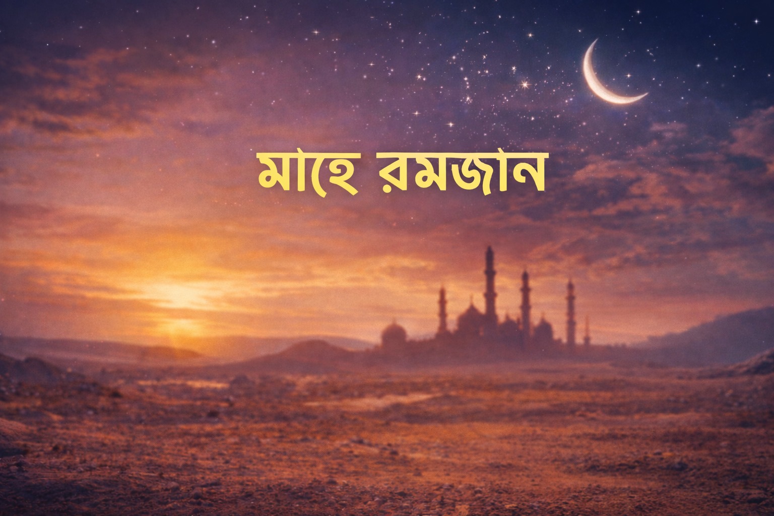 মাহে রমজান- আত্মশুদ্ধি, সংযম ও মানবতার মাস