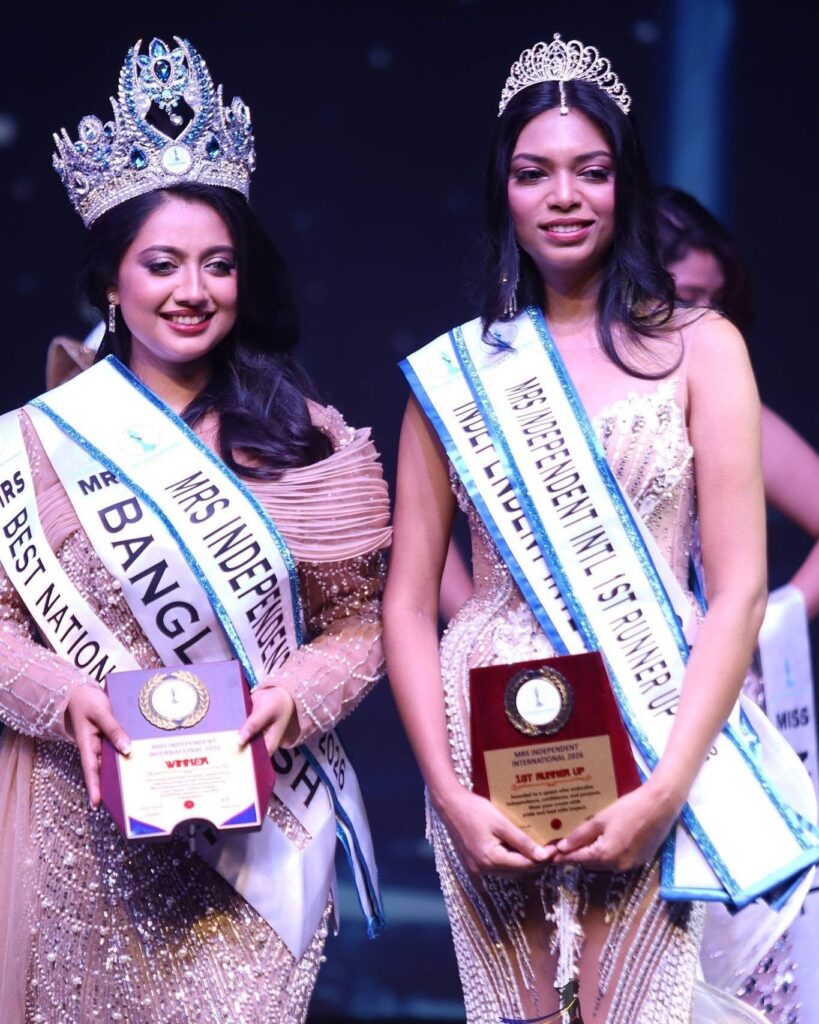 তমা রশিদ ‘মিসেস ইন্ডিপেন্ডেন্ট ইন্টারন্যাশনাল’ চ্যাম্পিয়ন