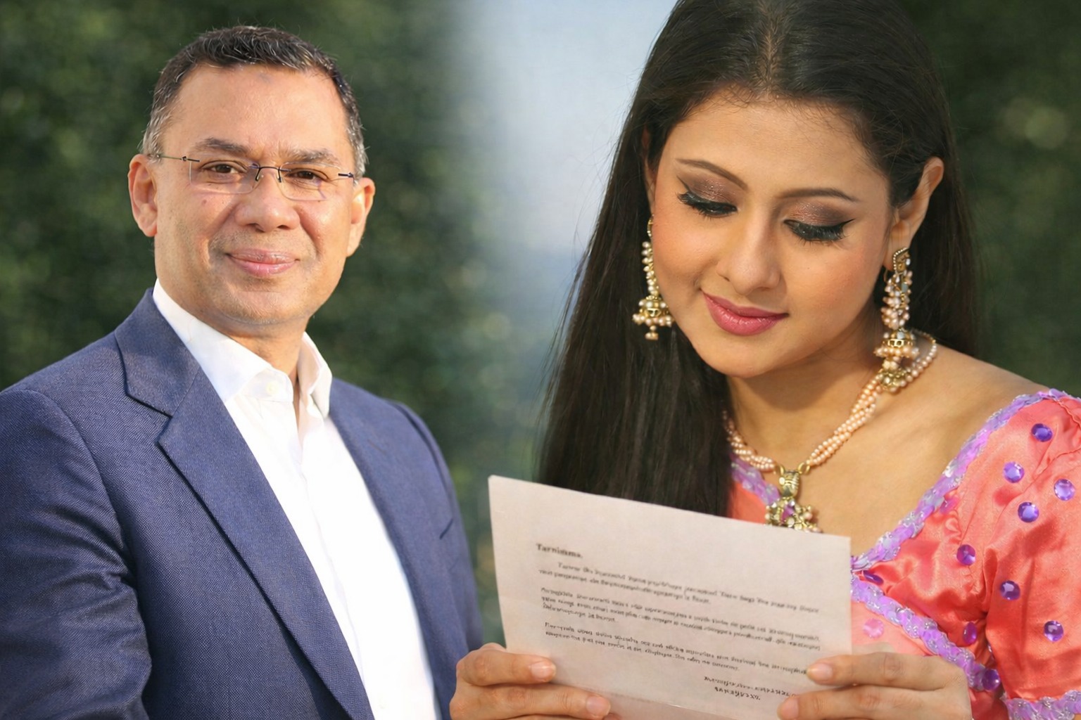 পূর্ণিমাকে তারেক রহমানের চিঠি