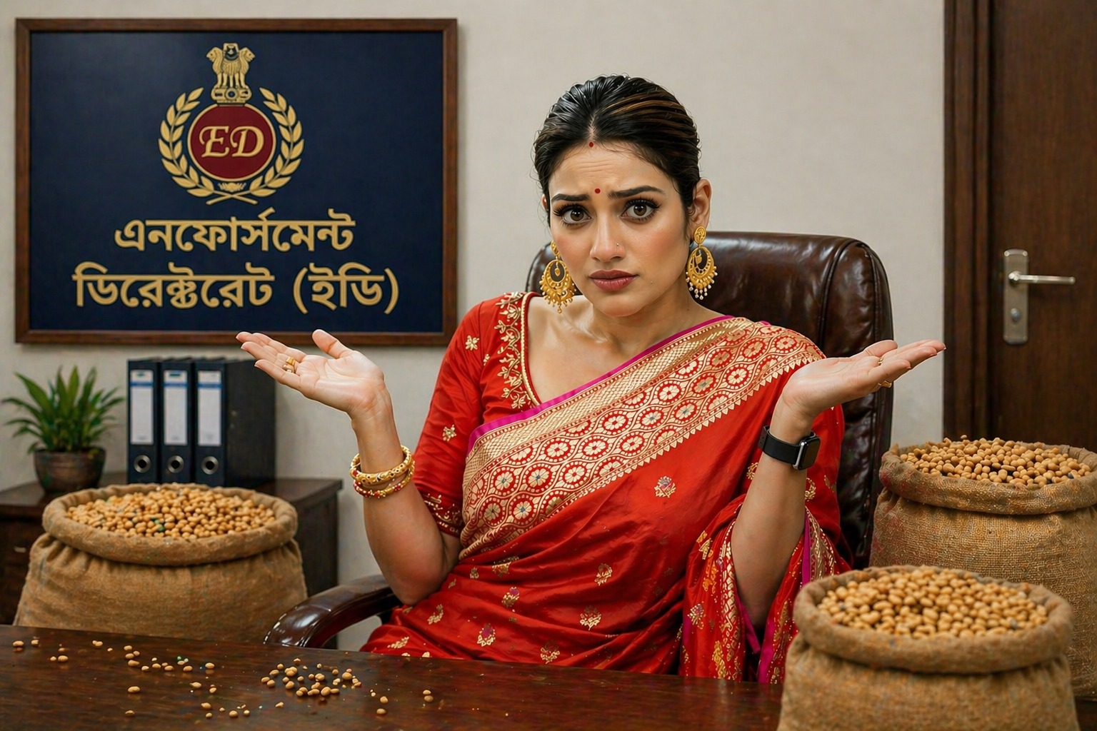 নায়িকা নুসরাত জাহানকে গম পাচারের অভিযোগে তলব ইডির