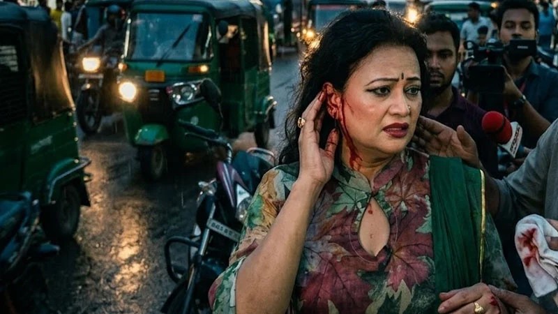ছিনতাইকারীর হামলায় রঞ্জিতার কানে সাত সেলাই