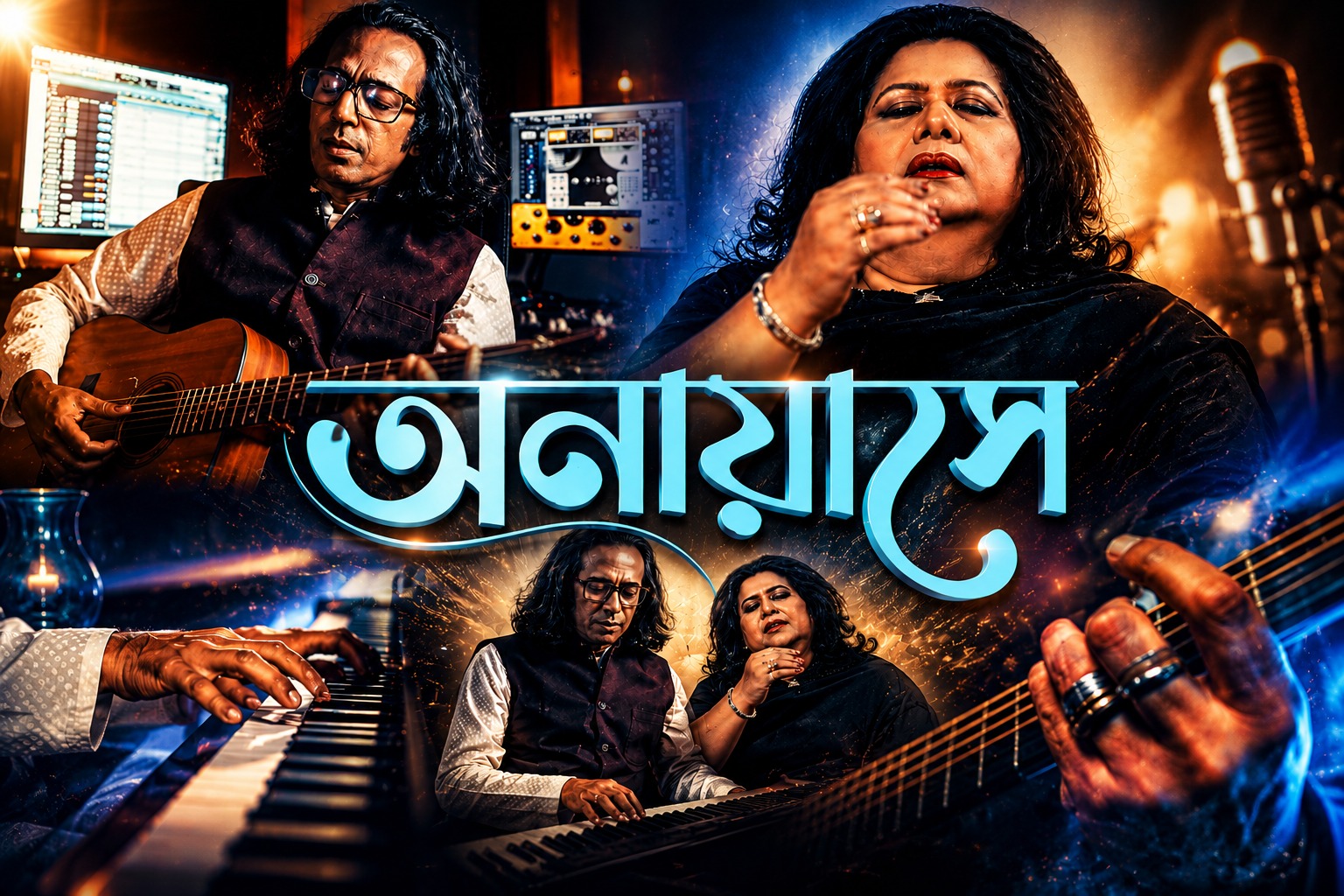 বাপ্পা মজুমদার-রুনা লায়লার কণ্ঠে নতুন বাংলা ক্ল্যাসিক ‘অনায়াসে’
