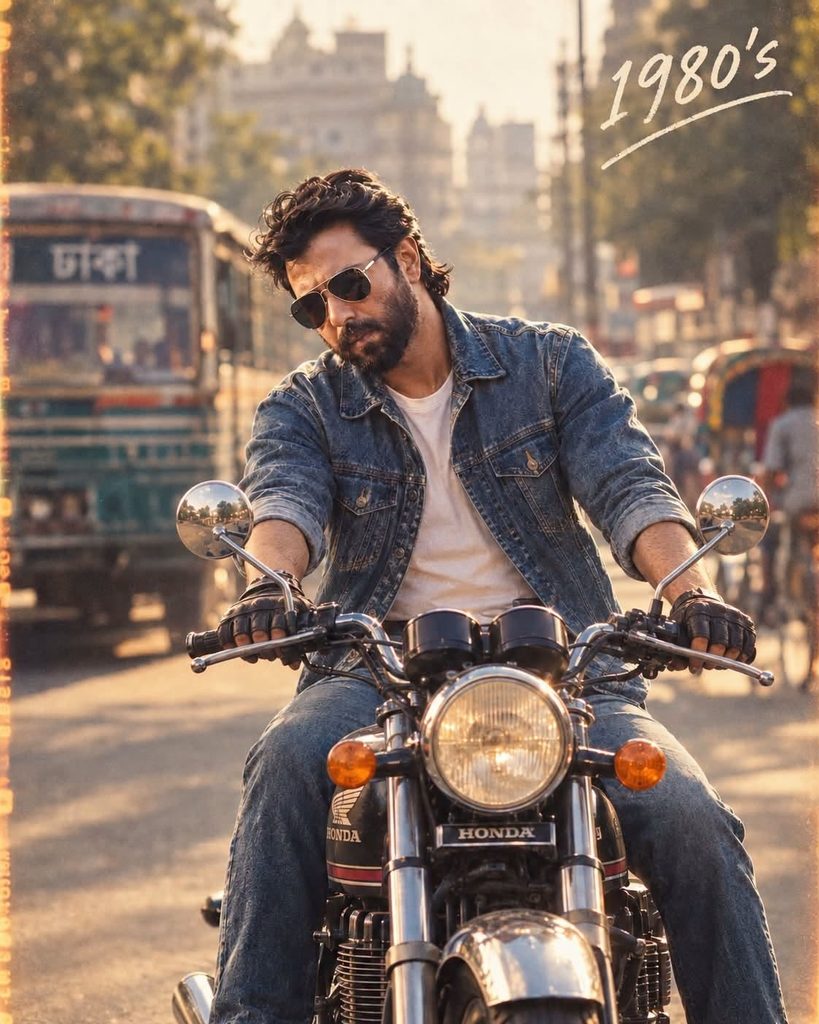 এআইয়ের ছোঁয়ায় আশির দশকের লুকে তারকারা
