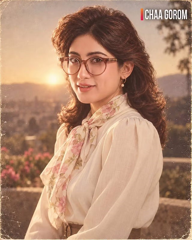 এআইয়ের ছোঁয়ায় আশির দশকের লুকে তারকারা